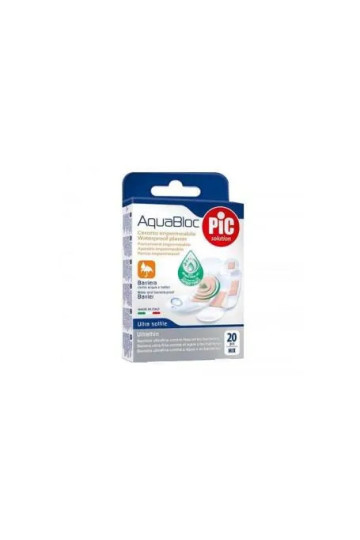 Pic Aquabloc Avec Bactéricide Pansement Adhésif Rond 22,5 Mm 2 2