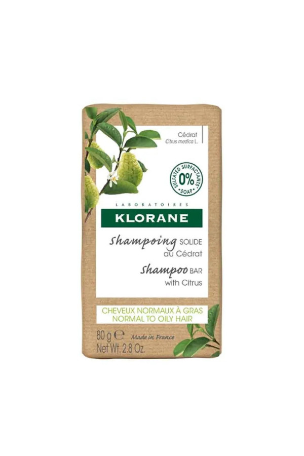 Klorane Shampooing Solide à la Citronnelle 80 g