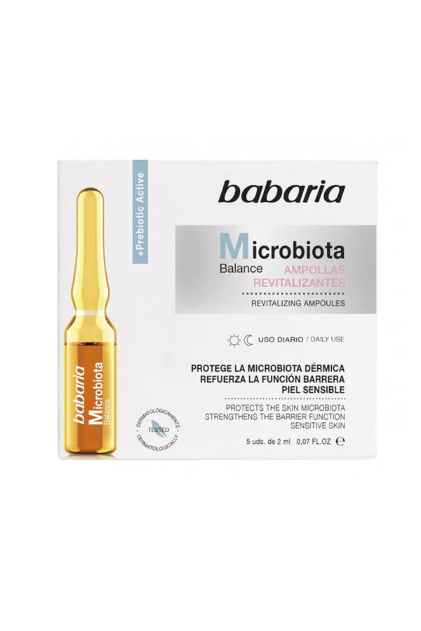 Babaria Microbiota Balance Tratamiento Ampollas Revitalizantes Piel Sensible Uso Diario 5un