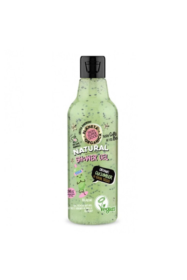 Natura Siberica Skin Super Good Natural Gel De Baño De Pepino Orgánico y Semillas De Albahaca 250ml