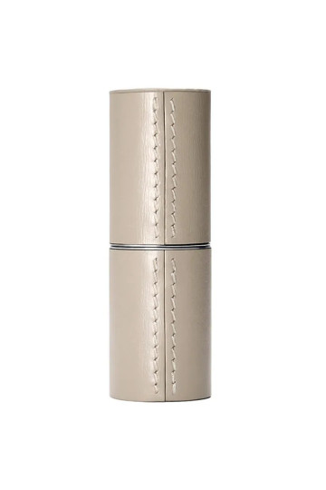 La Bouche Rouge Beige Leather Lipstick Case