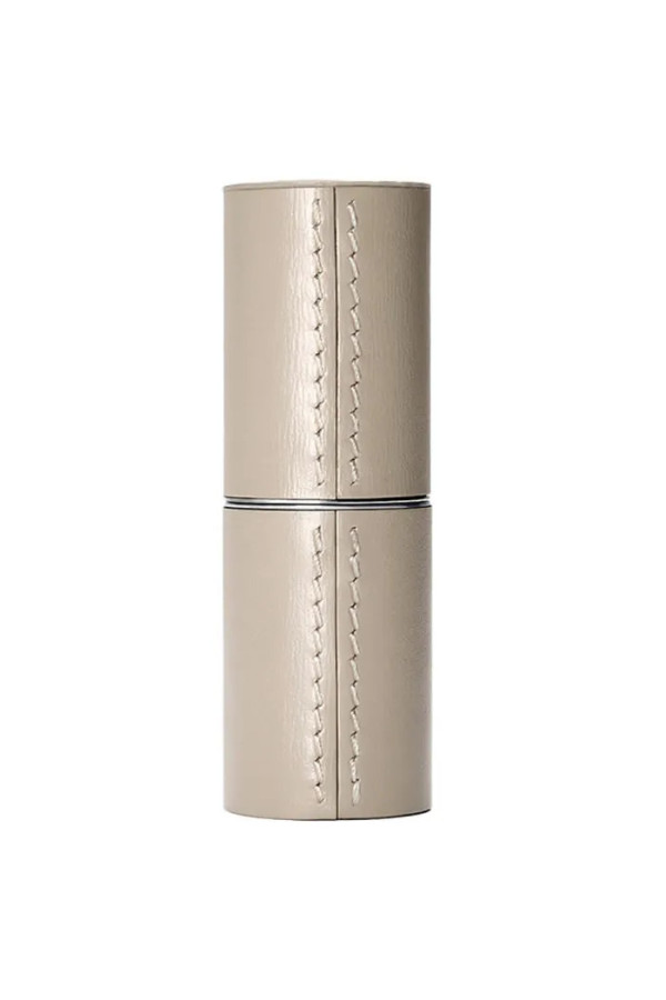 La Bouche Rouge Beige Leather Lipstick Case