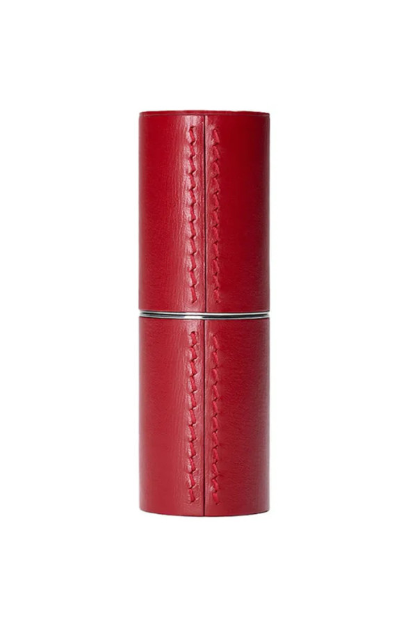 La Bouche Rouge Red Leather Lipstick Case