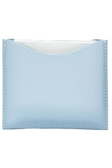La Bouche Rouge Blue Leather Compact Case