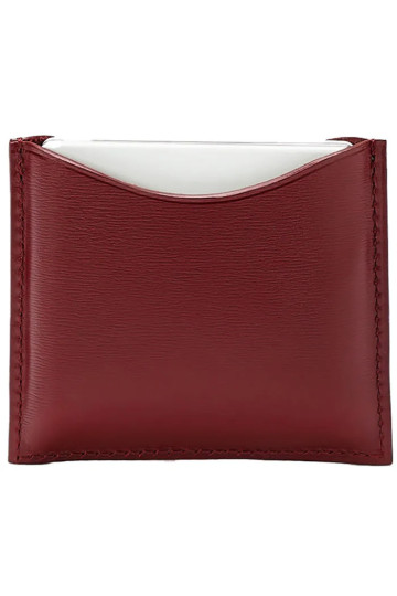 La Bouche Rouge Chocolate Leather Compact Case