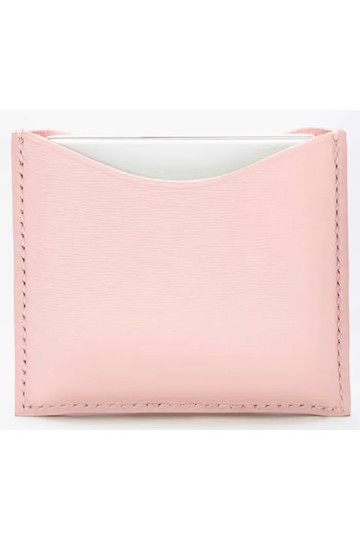 La Bouche Rouge Pink Leather Compact Case
