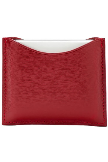 La Bouche Rouge Red Leather Compact Case