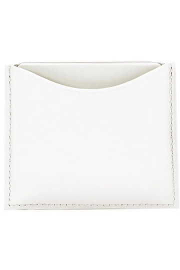 La Bouche Rouge White Leather Compact Case