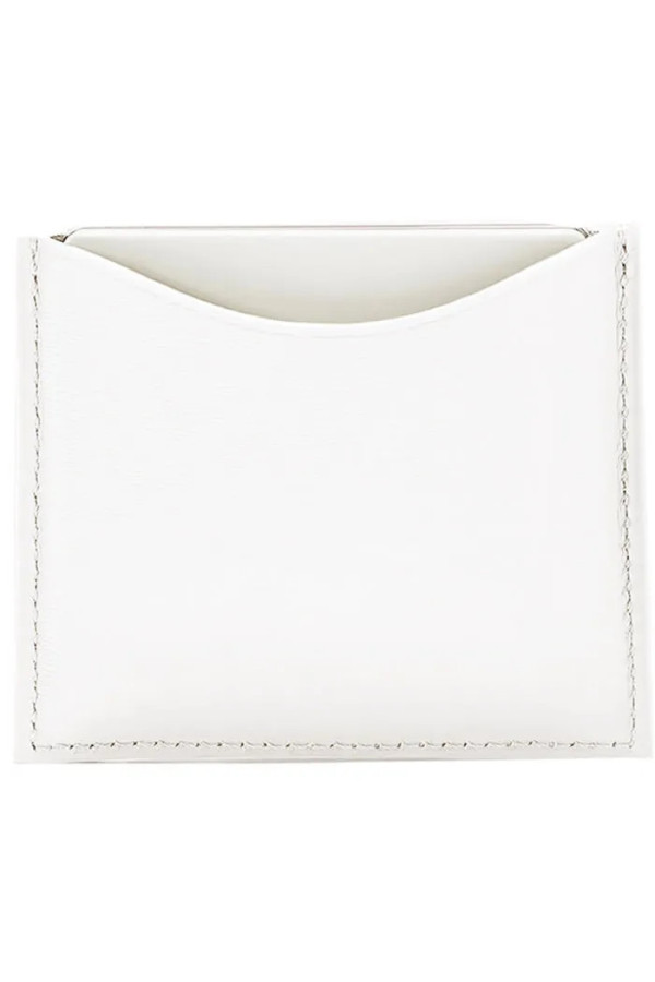 La Bouche Rouge White Leather Compact Case