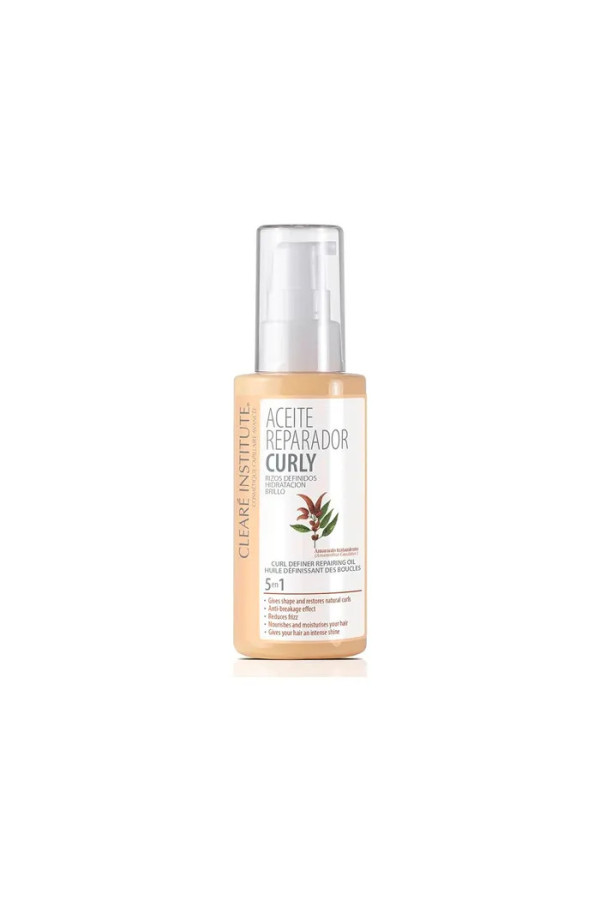 Clearé Institute Curly Curls Defined Curl Repair Oil Moisturising Shine 50ml