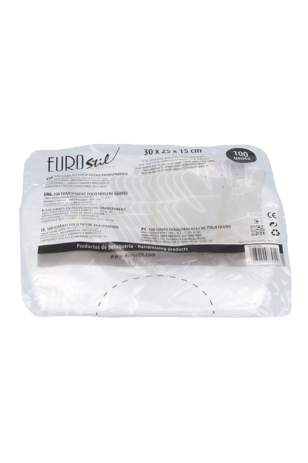 Eurostil Transparentes Guantes Desechables Bolsa 100un
