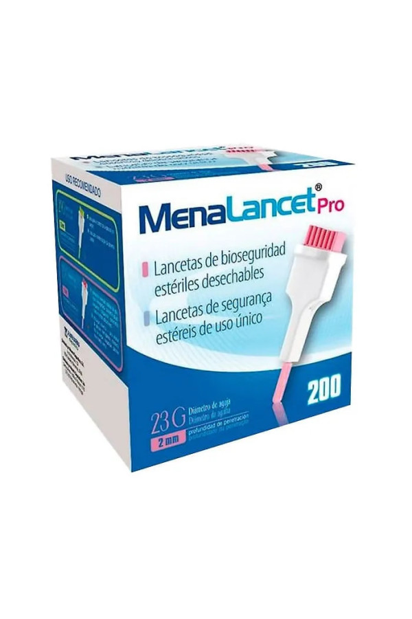 Menarini Menalancet Pro 23g 200 Lancettes