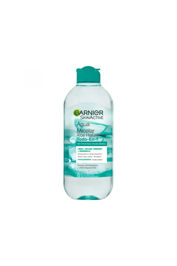 Garnier Skinactive Aloe Hialurónico Agua Micelar Todo En 1 400ml
