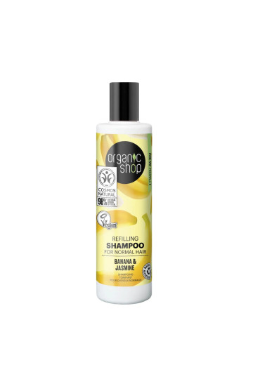 Organic Shop Banana Refillin Champu Cabello Normal 280ml