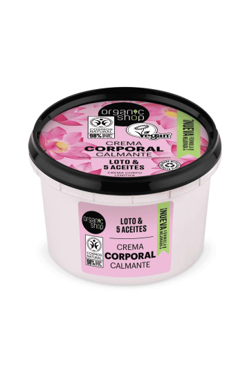 Organic Shop Loto Indio Crema Corporal Calmante 250ml