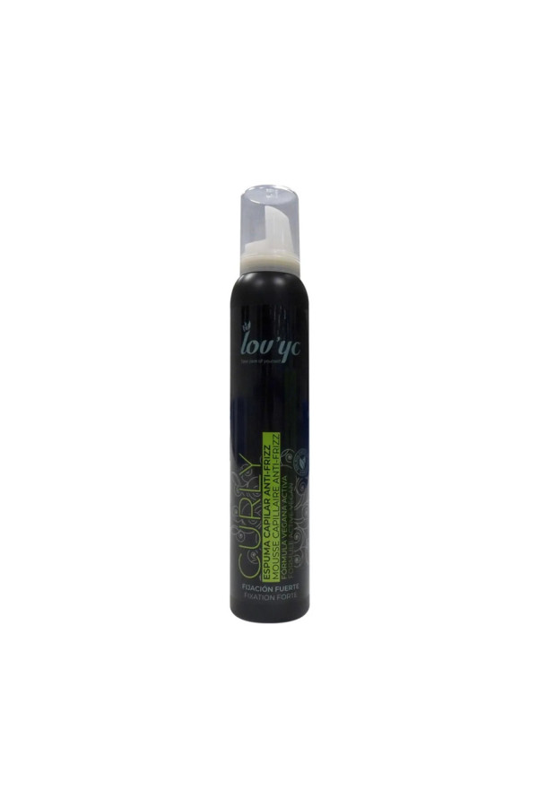 Elie Saab Lovyc Curly Espuma Capilar Anti-Frizz Formula Vegana Fijacion Fuerte 200ml