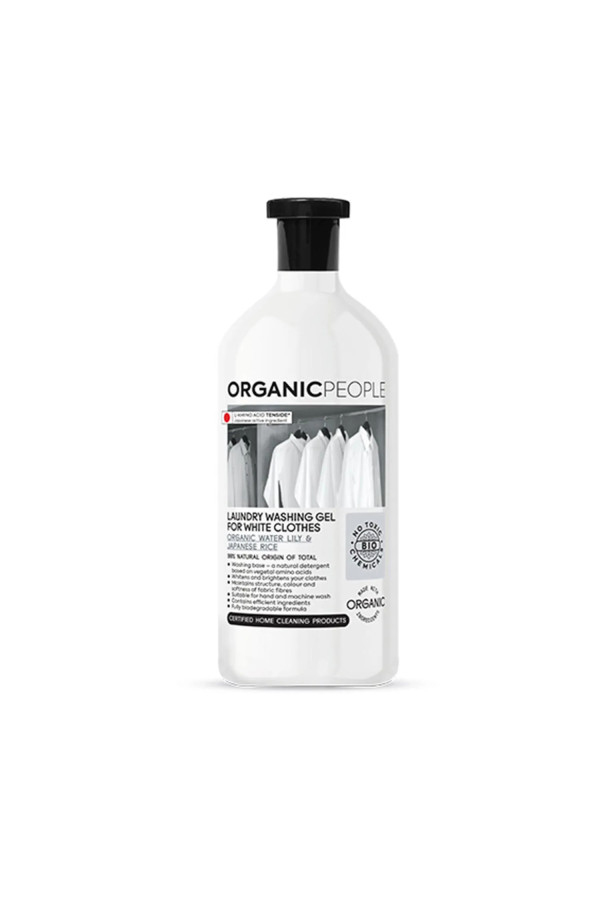 Organic People White Clothes Organic Water Lily y Japanese Rice Laundry Washing-Gel 200ml