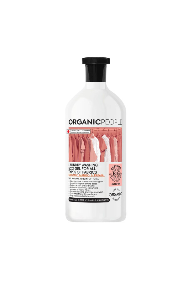 Organic People For All Types Of Fabrics Mango y Papaya Laundry Washing Eco Gel 200ml