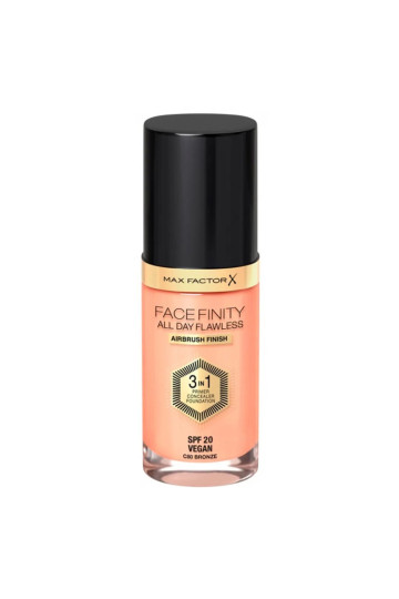 Max Factor Facefinity 3in1 Primer, Concealer y Foundation 80-Bronze 30ml