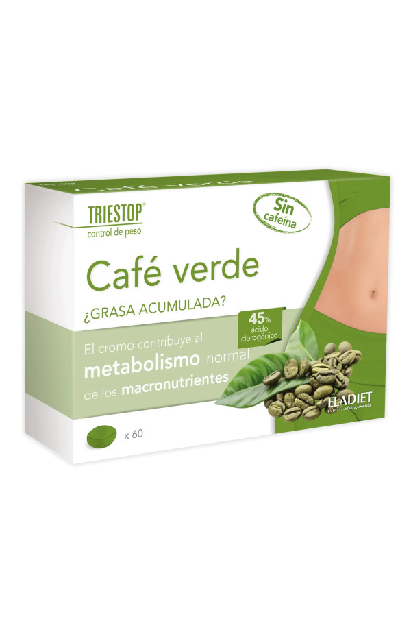 Eladiet Triestop Cafe Verde Sin Cafeina 60 Comp