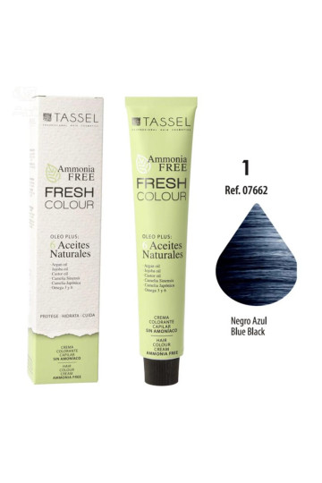 Eurostil Fresh Colour Crema Colorante Sin Amoniaco Negro Negro 1un