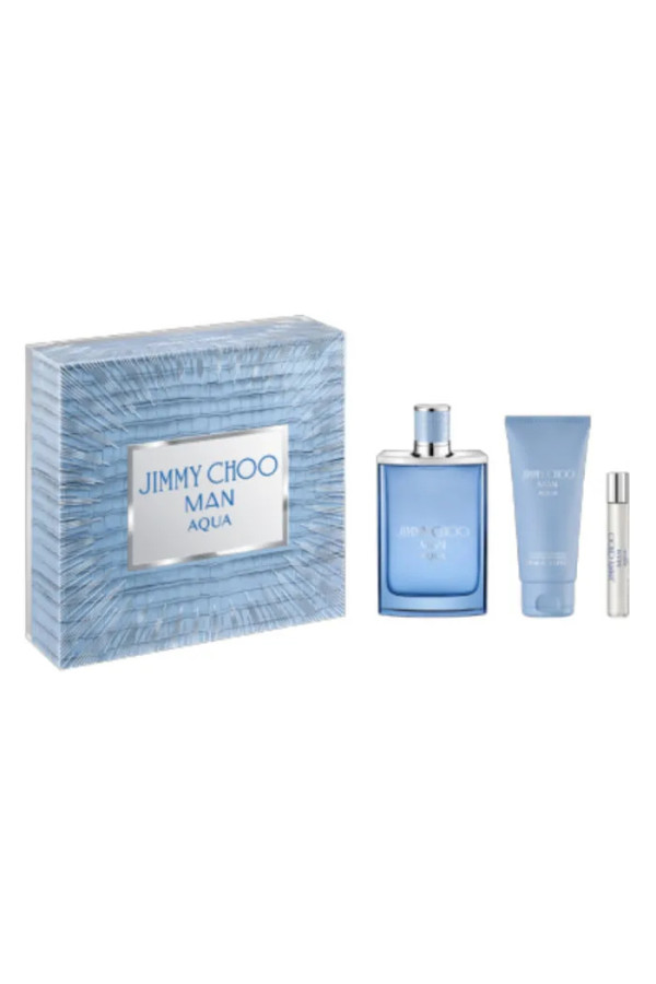 Jimmy Choo Man Aqua Eau De Toilette Vaporisateur 100ml Coffret 3 Produits