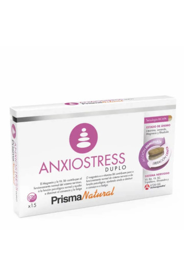 Prisma Natural Anxiostress Duplo 15 Bilayer Tablets