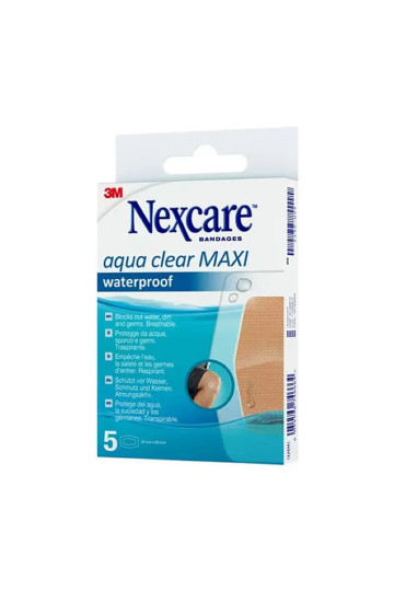 Nexcare Aqua Clear Maxi Waterpoof 5 Unitès