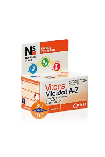 Ns Vitans Vitalité A-Z 30 Comprimés