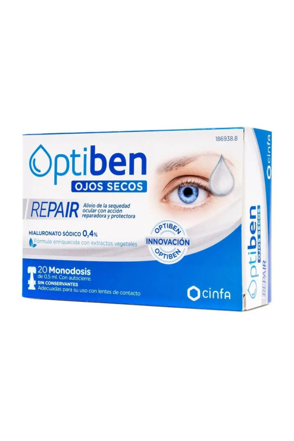 Optiben Réparation Yeux Secs 20 Unidoses