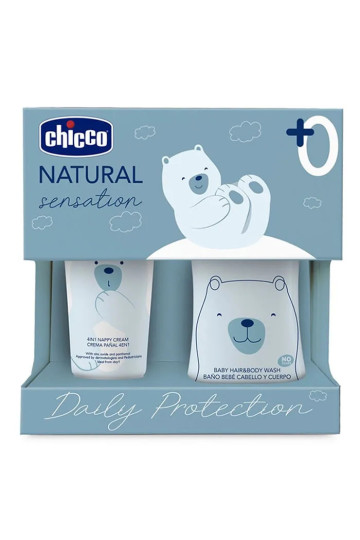 Chicco Sensation Natural Hygiène Et Couches 2 Pièces Set