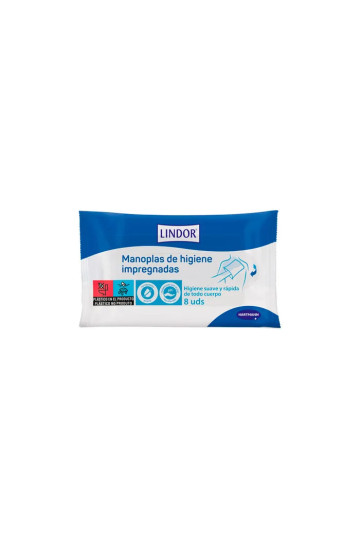 Hartmann Lindor Moufles D'hygiène Imprégnées 8 Unités