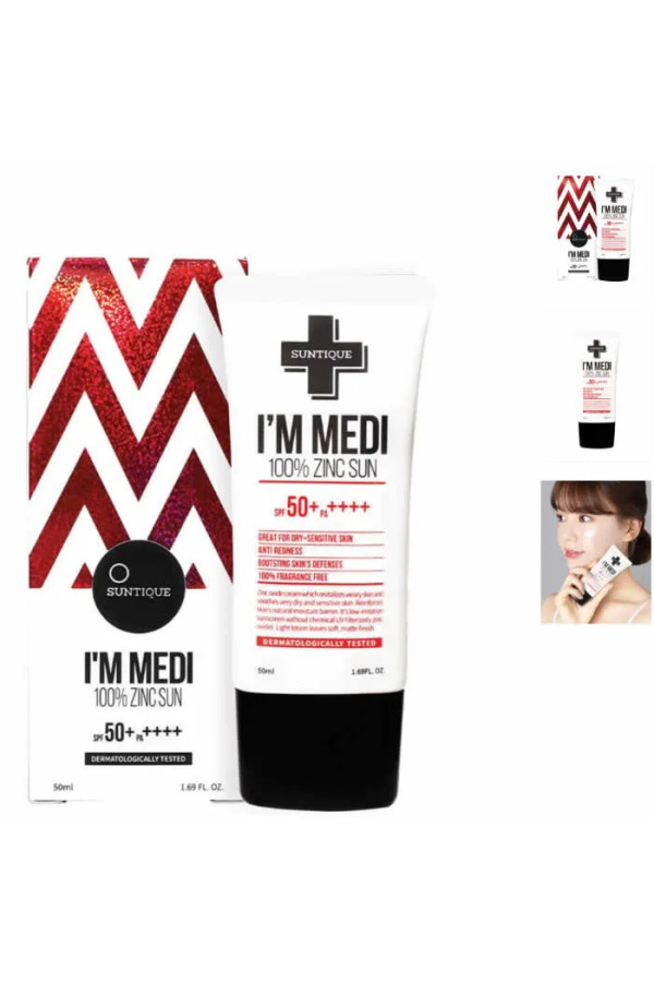 Suntique I'm Medi 100% Zinc Sun Spf50 50ml