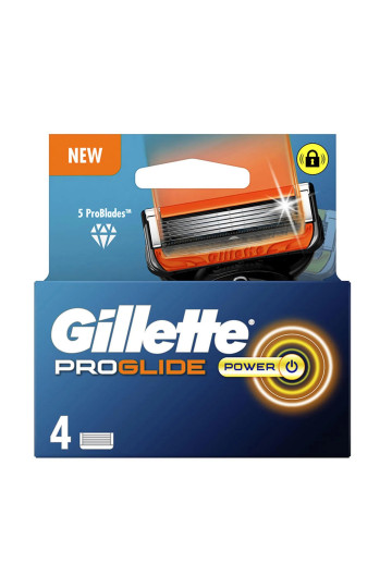 Gillette Fusion Proglide Power Cargador 4 Recambios