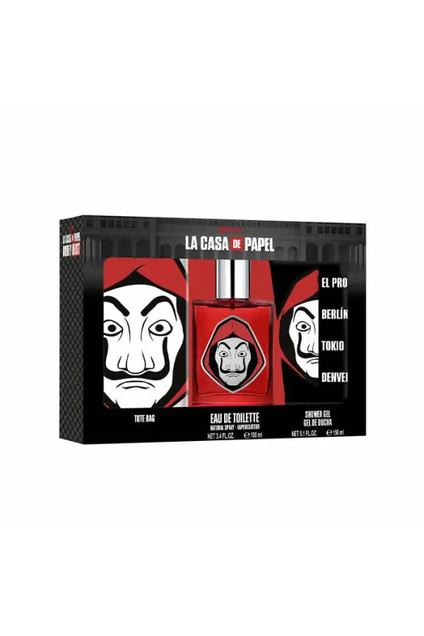 Netflix La Casa De Papel Eau De Toilette Vaporisateur 100ml Coffret 3 Produits