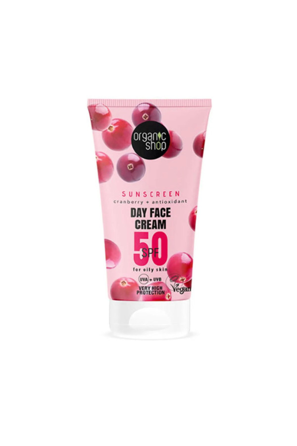 Organic Shop Cranberry Crema Facial De Dia Spf50 50ml