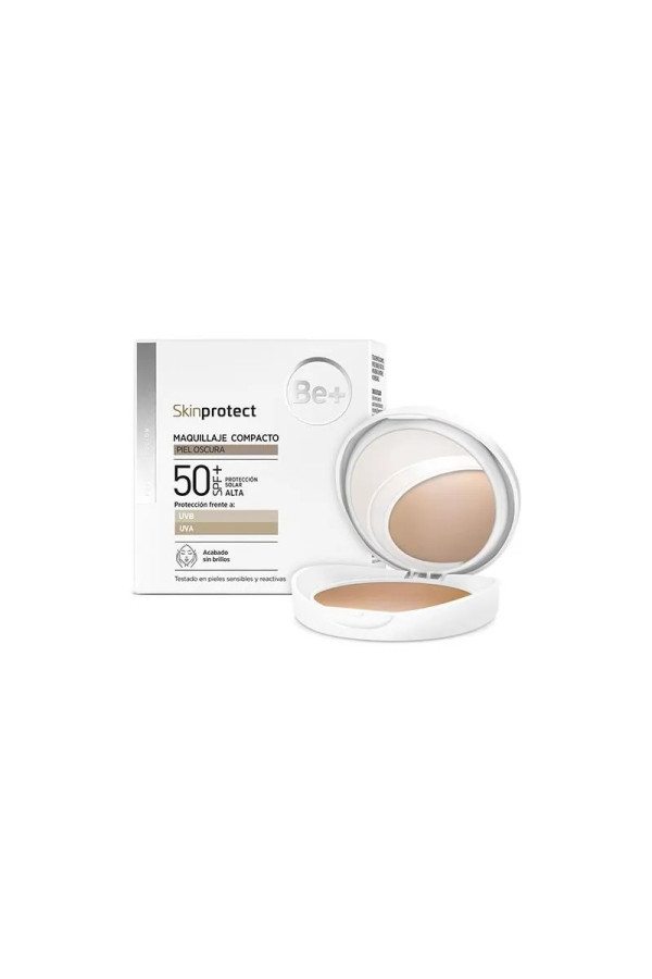 BE+ Skin Protect Maquillage Compact Peaux Foncées SPF50