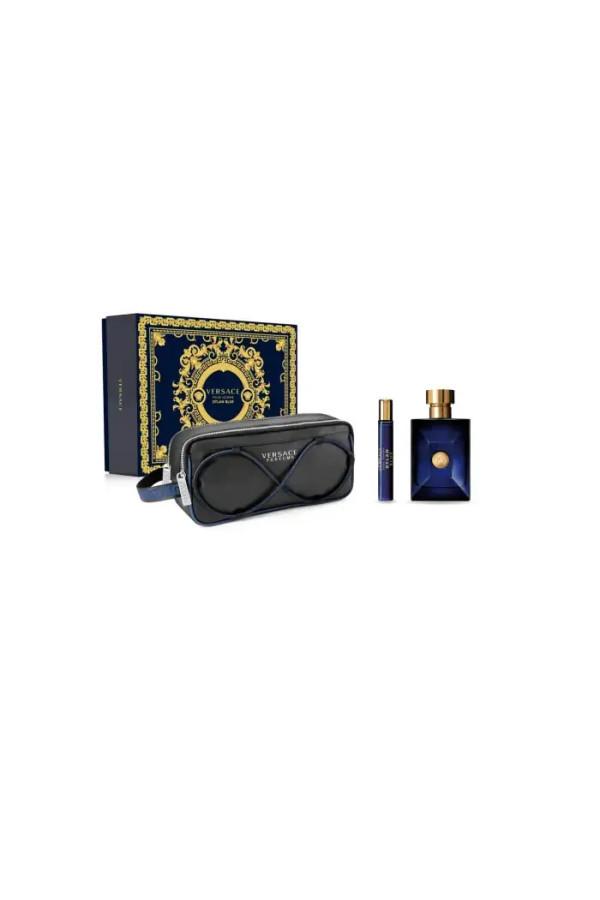 Versace Dylan Blue Eau De Toilette Vaporisateur 100ml Coffret 3 Produits