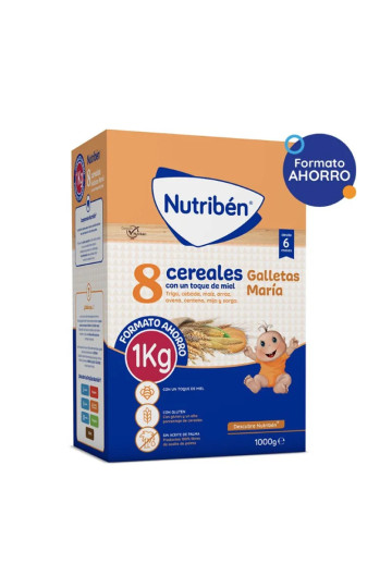 Nutribén 8 Céréales avec une Touche de Miel et Biscuits María 1 kg