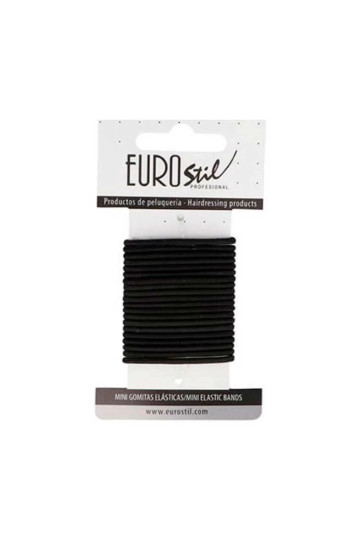 Eurostil Caja Carton Gomas Negras Mini Pack 1un