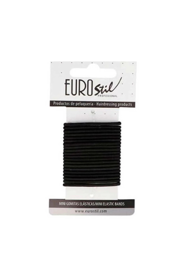 Eurostil Caja Carton Gomas Negras Mini Pack 1un