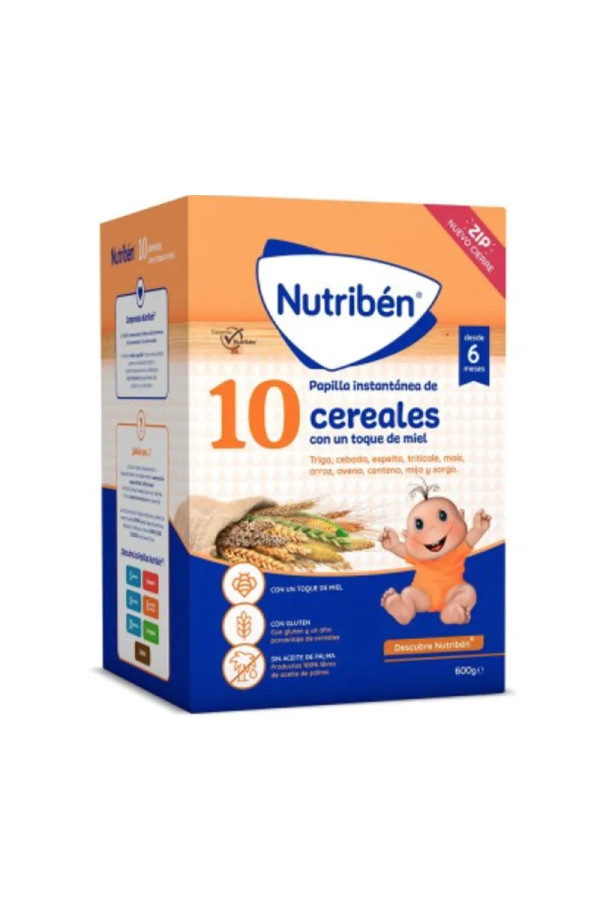 Nutribén 10 Céréales au Miel 1 Sachet 600 g
