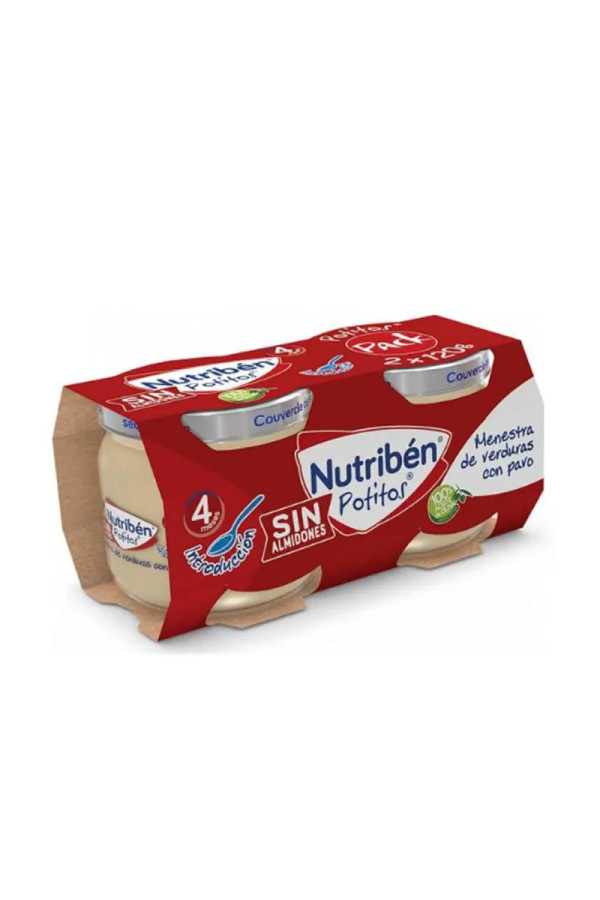 Nutribén Pot Ragoût de Légumes avec Bœuf 2 Bocaux 120 g