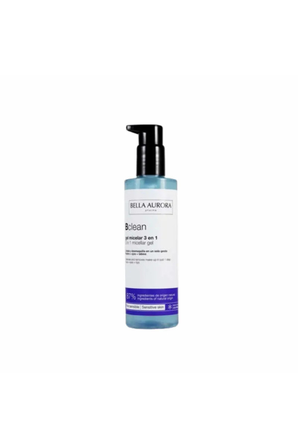 Bella Aurora Bclean Gel Micellaire 3 en 1 Peau Sensible 200ml