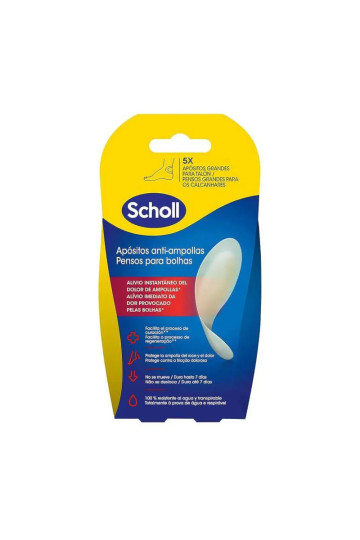 Dr. Scholl Pansements Anti-Ampoules Grands Pour Talon - 5 Unités
