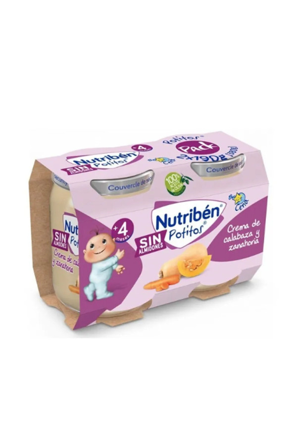 Nutribén Pot Crème de Potiron et Carotte 2 x 190 g