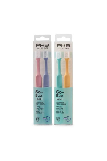 PHB Time To Care Brosse À Dents Moyenne 2 Unités
