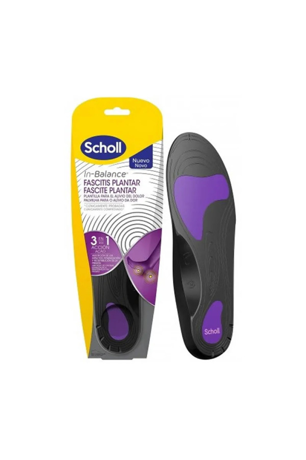 Semelles Scholl In-Balance Fasciite Plantaire 2 Pièces Taille S
