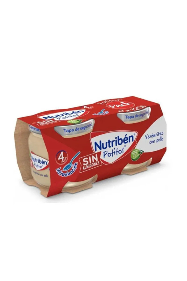 Nutribén Pot Légumes avec Poulet (2 Bocaux 120 g)
