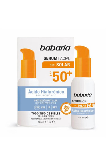 Babaria Solar Acido Hialurónico Serum Facial Spf50 30ml